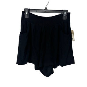 NWT For days shorts the easy short size small black pull on elastic